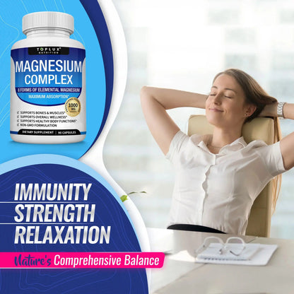 Toplux Magnesium Complex 8 Essential Magnesium Supplement